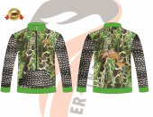 Sublimation Fishing zipper Jerseys